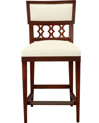 Каркас и наполнение: дерево, ППУ. Классический стиль Барный стул Ilsa — Hickory Chair, текстиль, фото 2