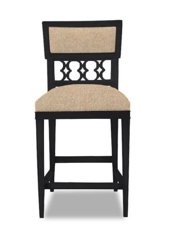 Каркас и наполнение: дерево, ППУ. Классический стиль Барный стул Ilsa — Hickory Chair, текстиль, фото 3