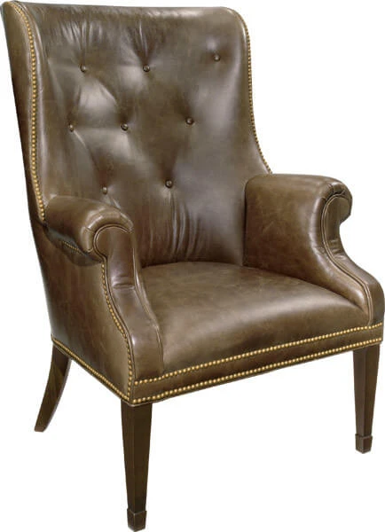 Кресло Isaac — Hickory Chair, кожа, фото 2