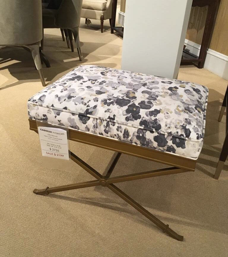 Пуф Lille — Hickory Chair, кожа, фото 4