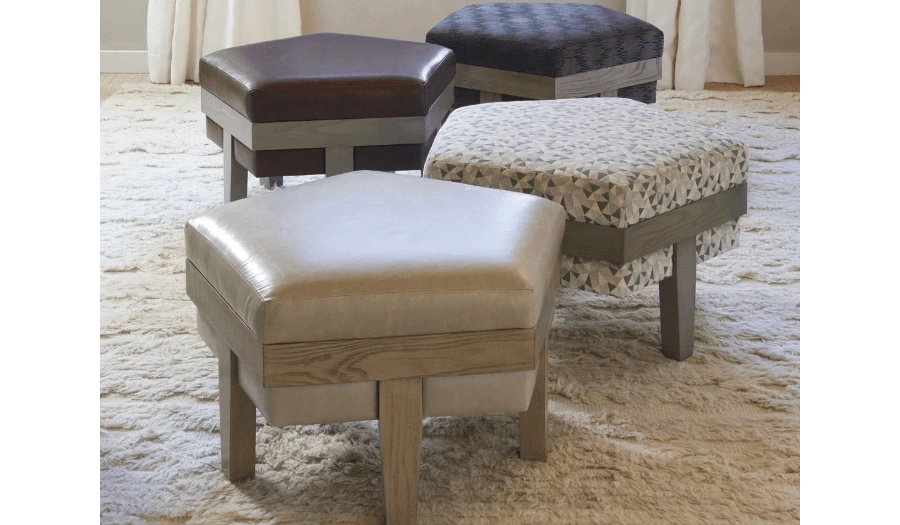 Пуф Rose — Hickory Chair, кожа, фото 4