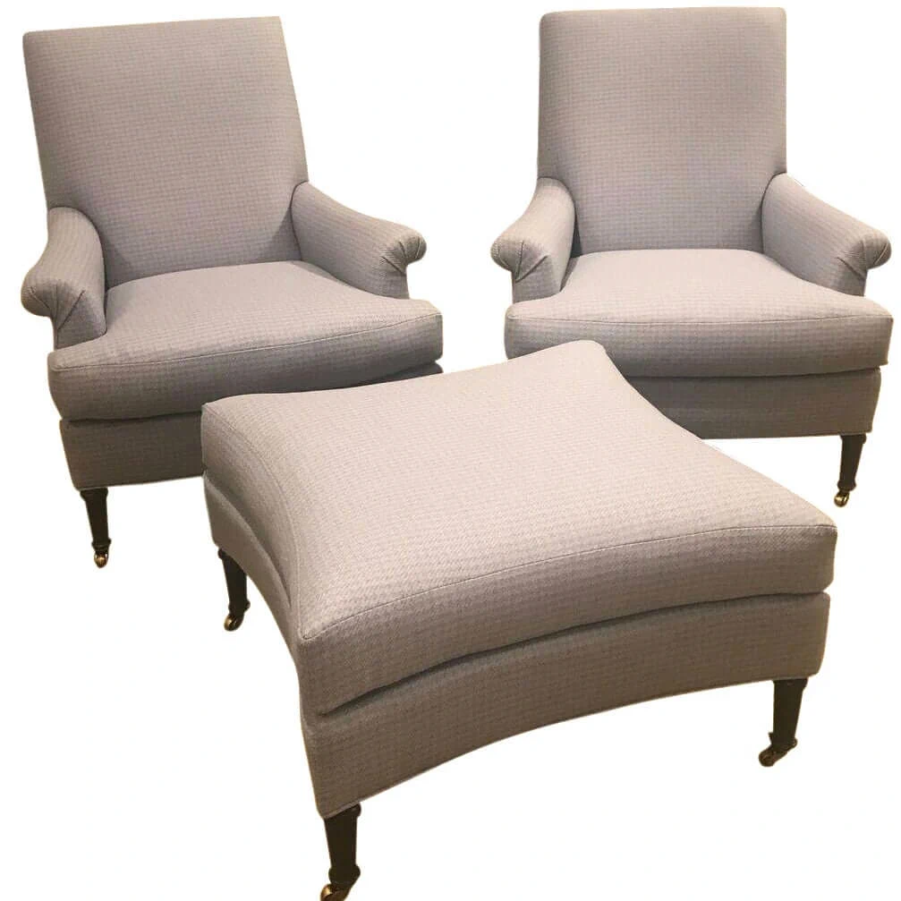 Пуф Virginia — Hickory Chair, текстиль, фото 2