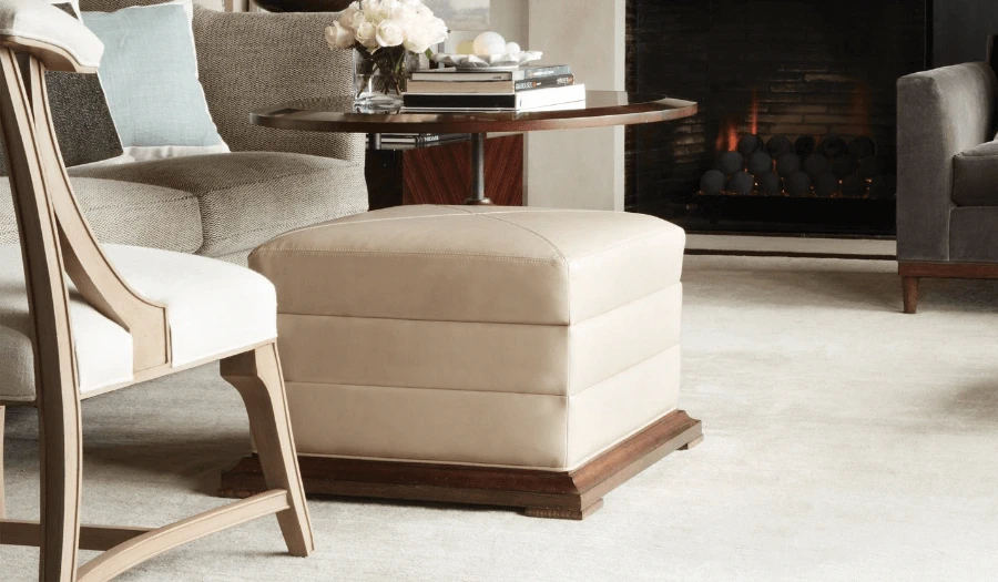 Пуф Zaftig — Hickory Chair, кожа, фото 2