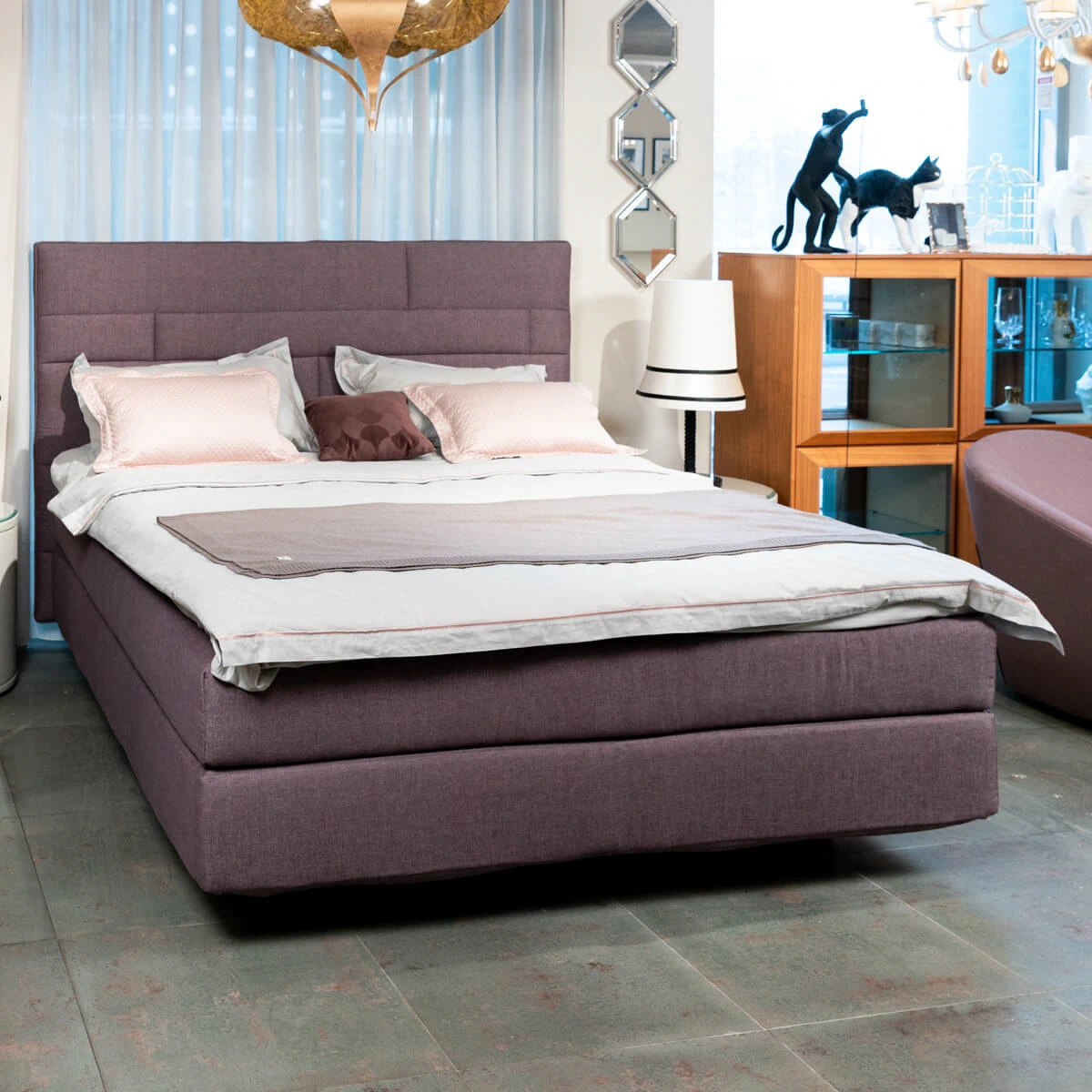 Кровать Boxspring light pink — Hulsta, текстиль