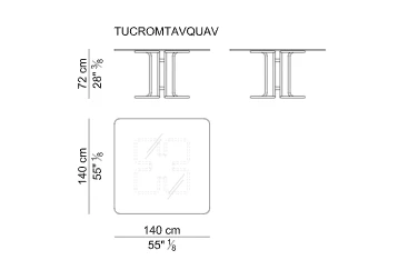 Стол Tucroma — i 4 Mariani, кожа, фото 5