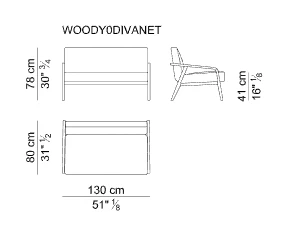 Диван Woody — i 4 Mariani, кожа, фото 4