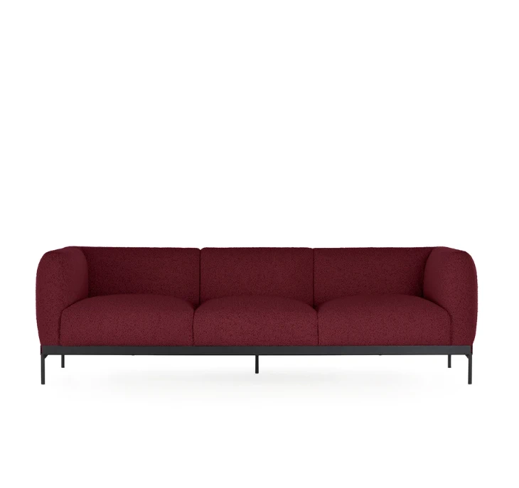 Каркас и наполнение: металл. Современный дизайн Диван Asia sofa three-seater (boucle) — Kartell, ткань, фото 2