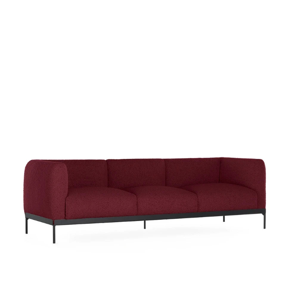 Каркас и наполнение: металл. Современный дизайн Диван Asia sofa three-seater (boucle) — Kartell, ткань