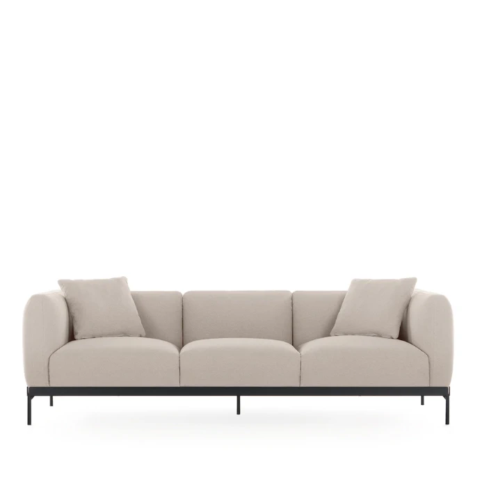 Каркас и наполнение: металл. Современный дизайн Диван Asia sofa three-seater (cotone plain) — Kartell, ткань, фото 3