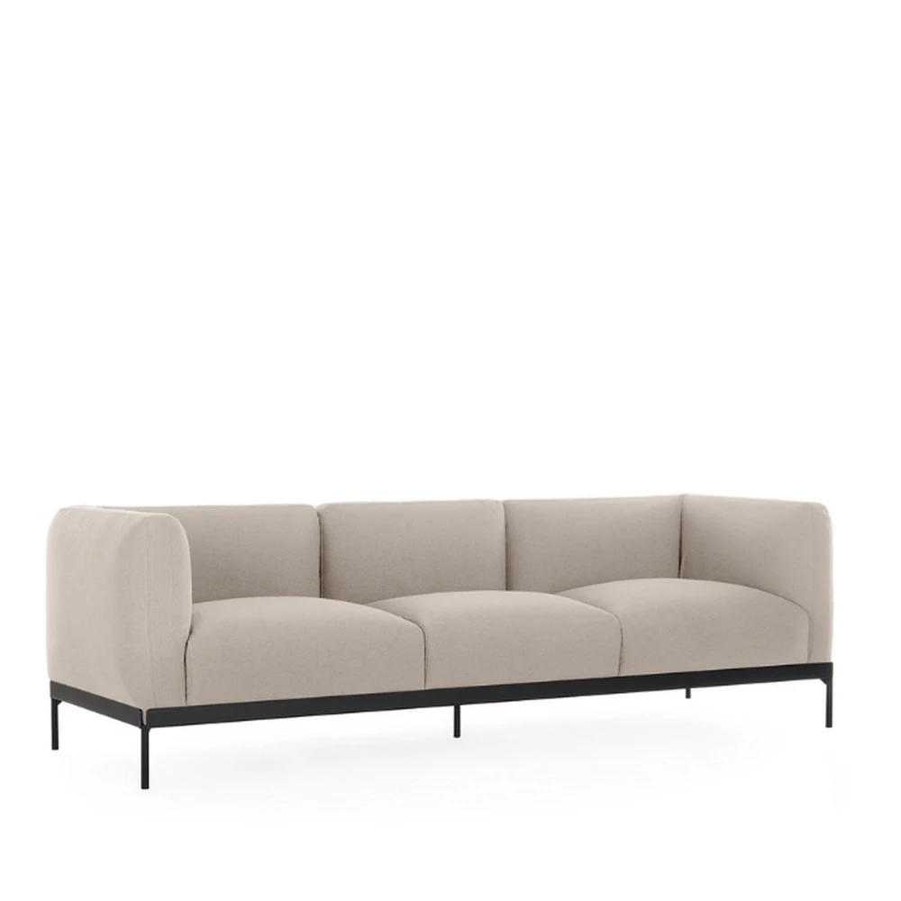 Каркас и наполнение: металл. Современный дизайн Диван Asia sofa three-seater (cotone plain) — Kartell, ткань