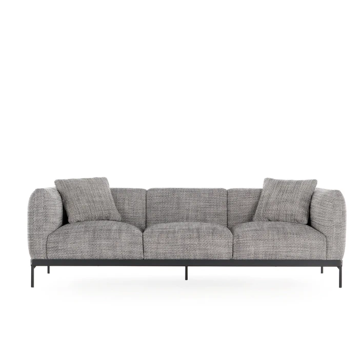 Каркас и наполнение: металл. Современный дизайн Диван Asia sofa three-seater (cotone structure) — Kartell, ткань, фото 2