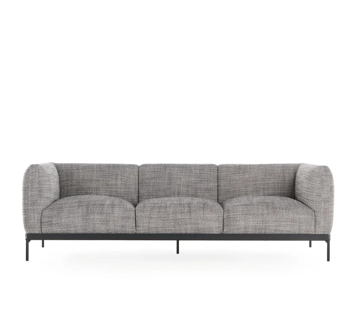 Каркас и наполнение: металл. Современный дизайн Диван Asia sofa three-seater (cotone structure) — Kartell, ткань, фото 3