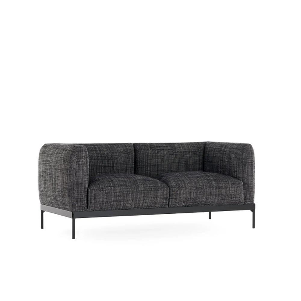 Каркас и наполнение: металл. Современный дизайн Диван Asia sofa two-seater (cotone structure) — Kartell, ткань