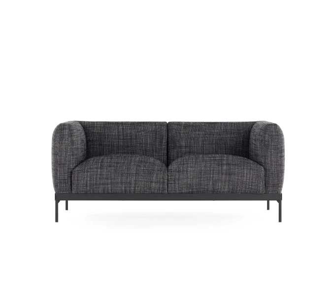 Каркас и наполнение: металл. Современный дизайн Диван Asia sofa two-seater (cotone structure) — Kartell, ткань, фото 2