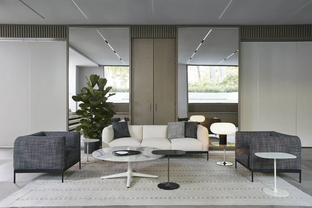 Каркас и наполнение: металл. Современный дизайн Диван Asia sofa two-seater — Kartell, ткань, фото 4