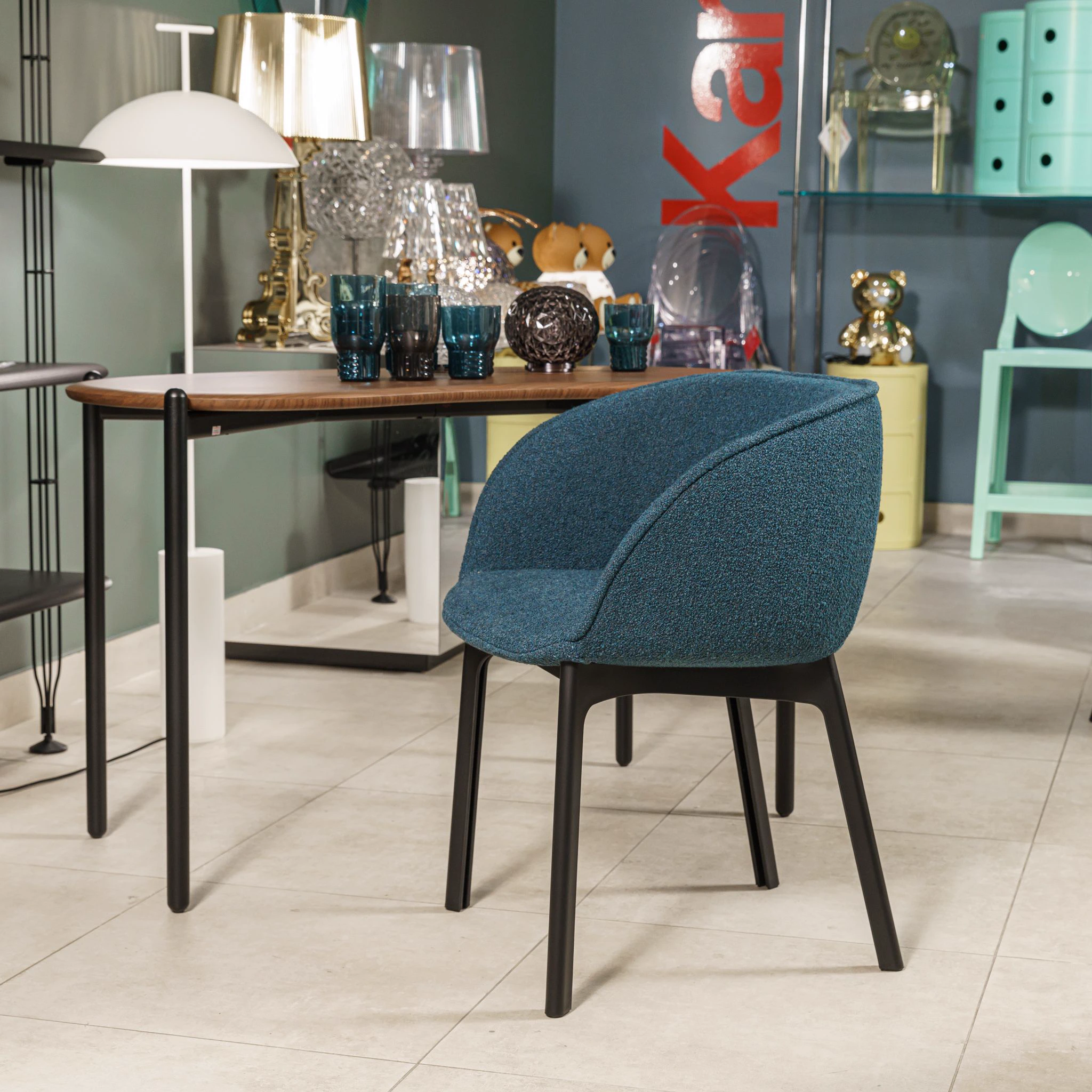 Стул Charla Blu — Kartell, текстиль, фото 3