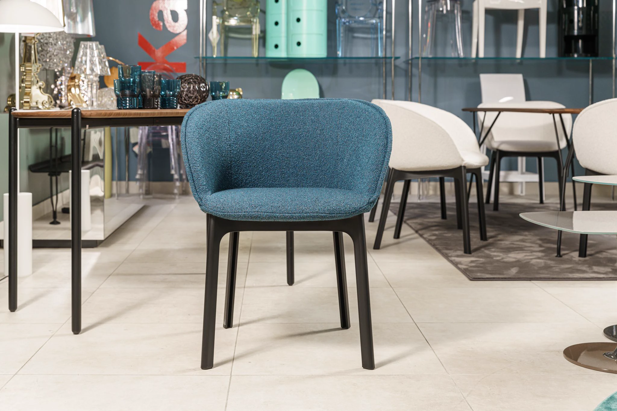 Стул Charla Blu — Kartell, текстиль, фото 4