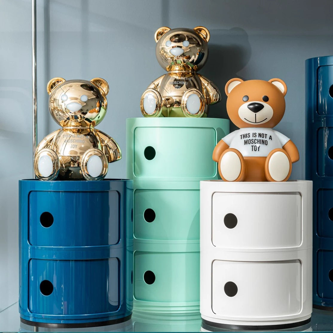 Современный дизайн Прикроватная тумбочка Componibili (2 секции) blue — Kartell, пластик, фото 2