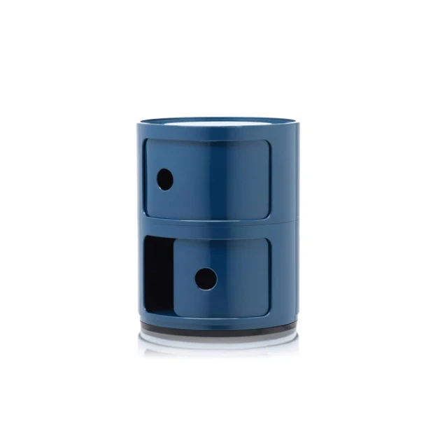 Современный дизайн Прикроватная тумбочка Componibili (2 секции) blue — Kartell, пластик, фото 4
