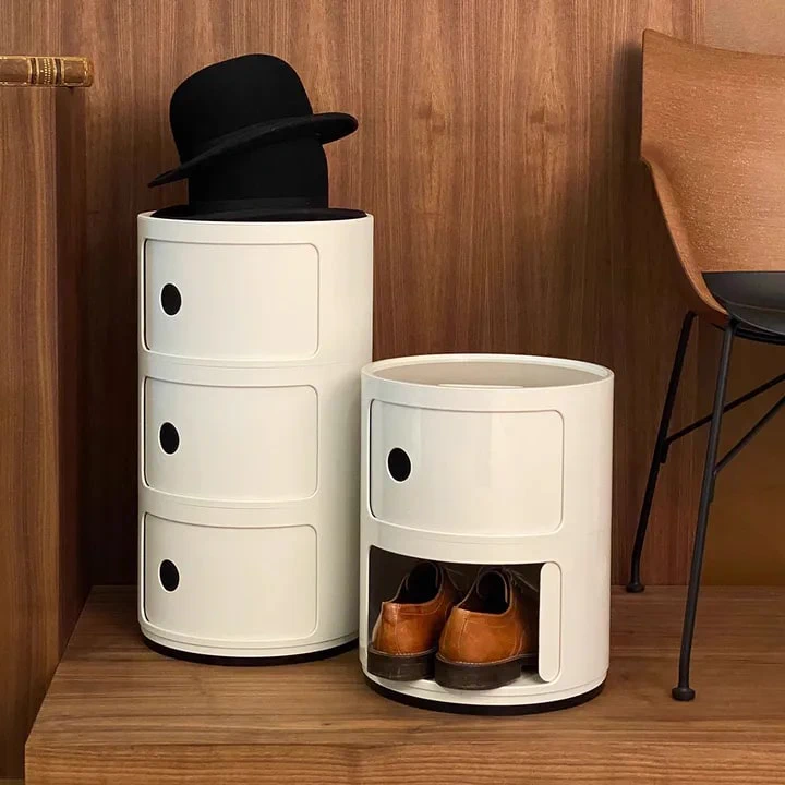 Современный дизайн Прикроватная тумбочка Componibili (2 секции) white Glossy / Matt — Kartell, пластик, фото 5