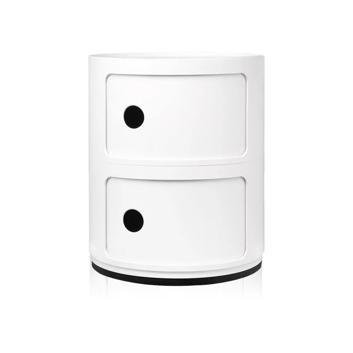 Современный дизайн Прикроватная тумбочка Componibili (2 секции) white Glossy / Matt — Kartell, пластик