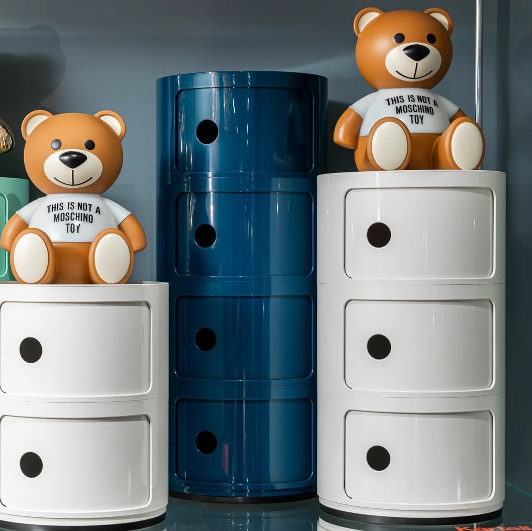 Современный дизайн Прикроватная тумбочка Componibili (4 секции) blue — Kartell, пластик, фото 2