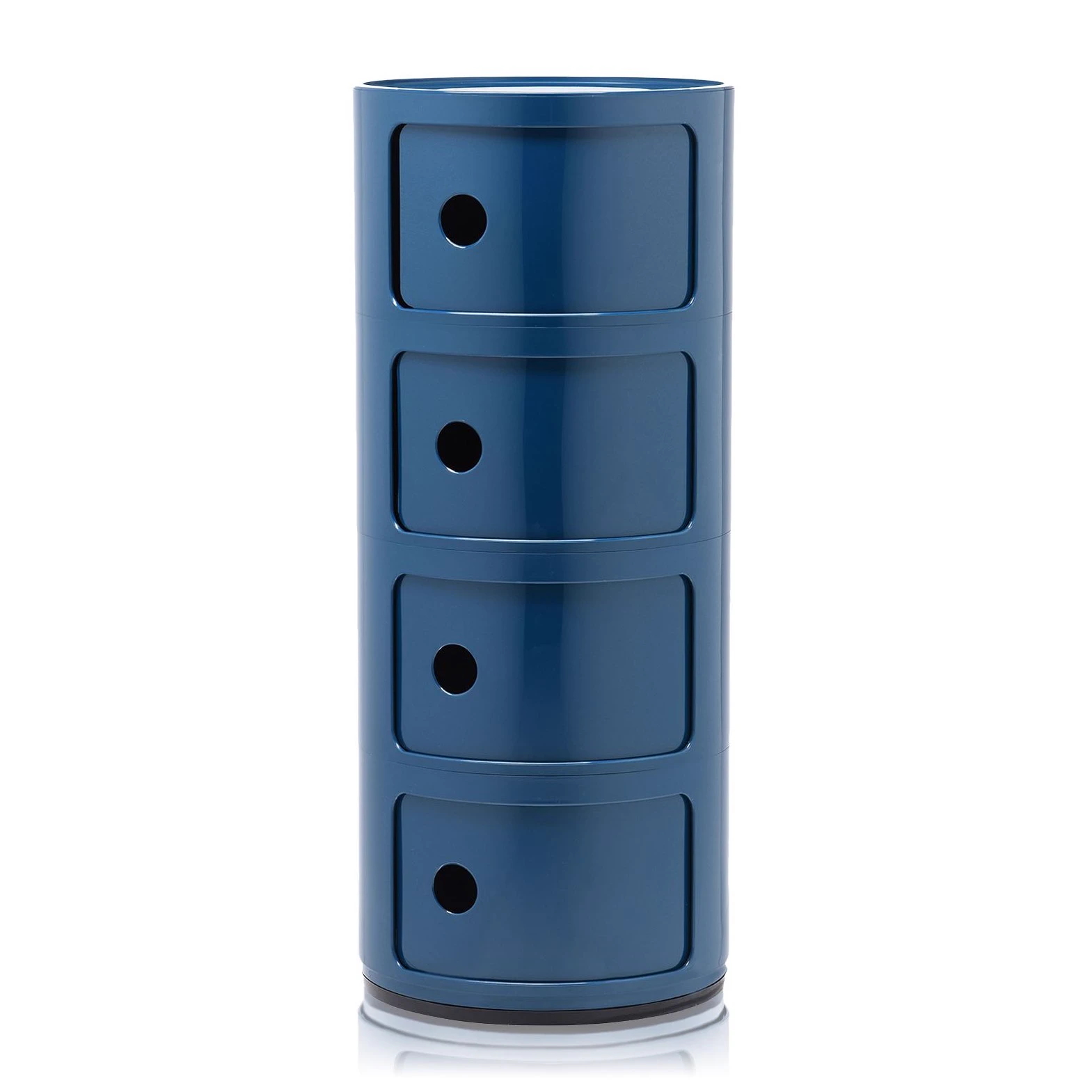 Современный дизайн Прикроватная тумбочка Componibili (4 секции) blue — Kartell, пластик