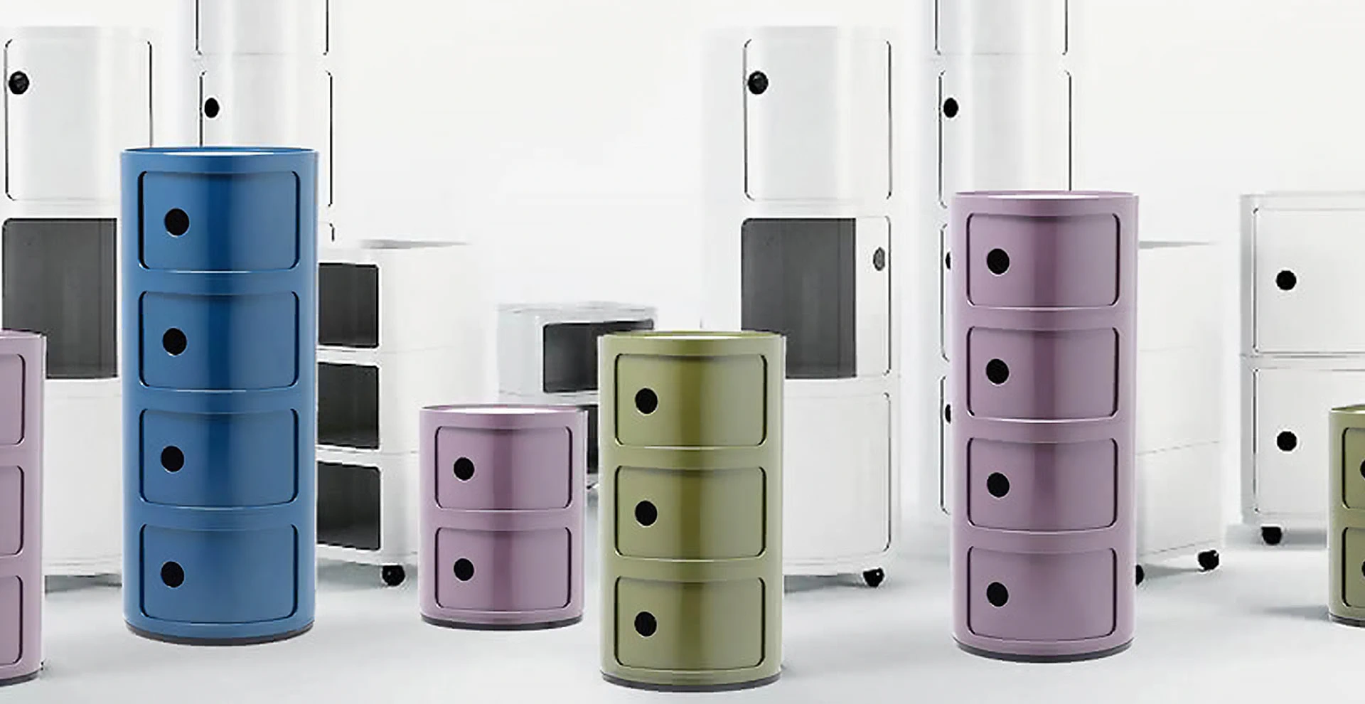 Прикроватная тумбочка Componibili Bio Verde — Kartell, пластик, фото 2