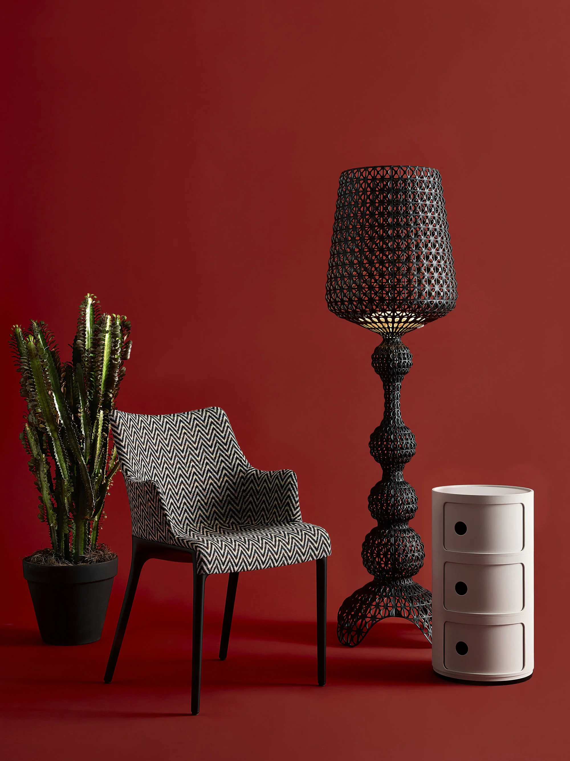 Современный дизайн Стул Eleganza ela missoni — Kartell, ткань, фото 5