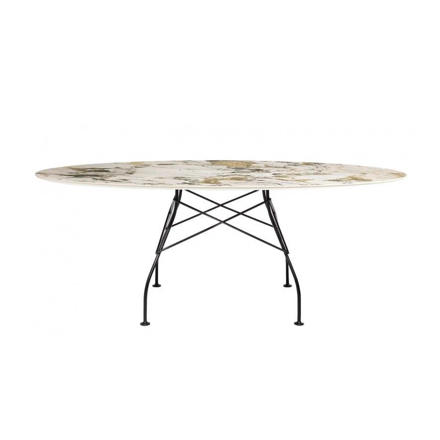Стол Glossy Oval — Kartell, мрамор