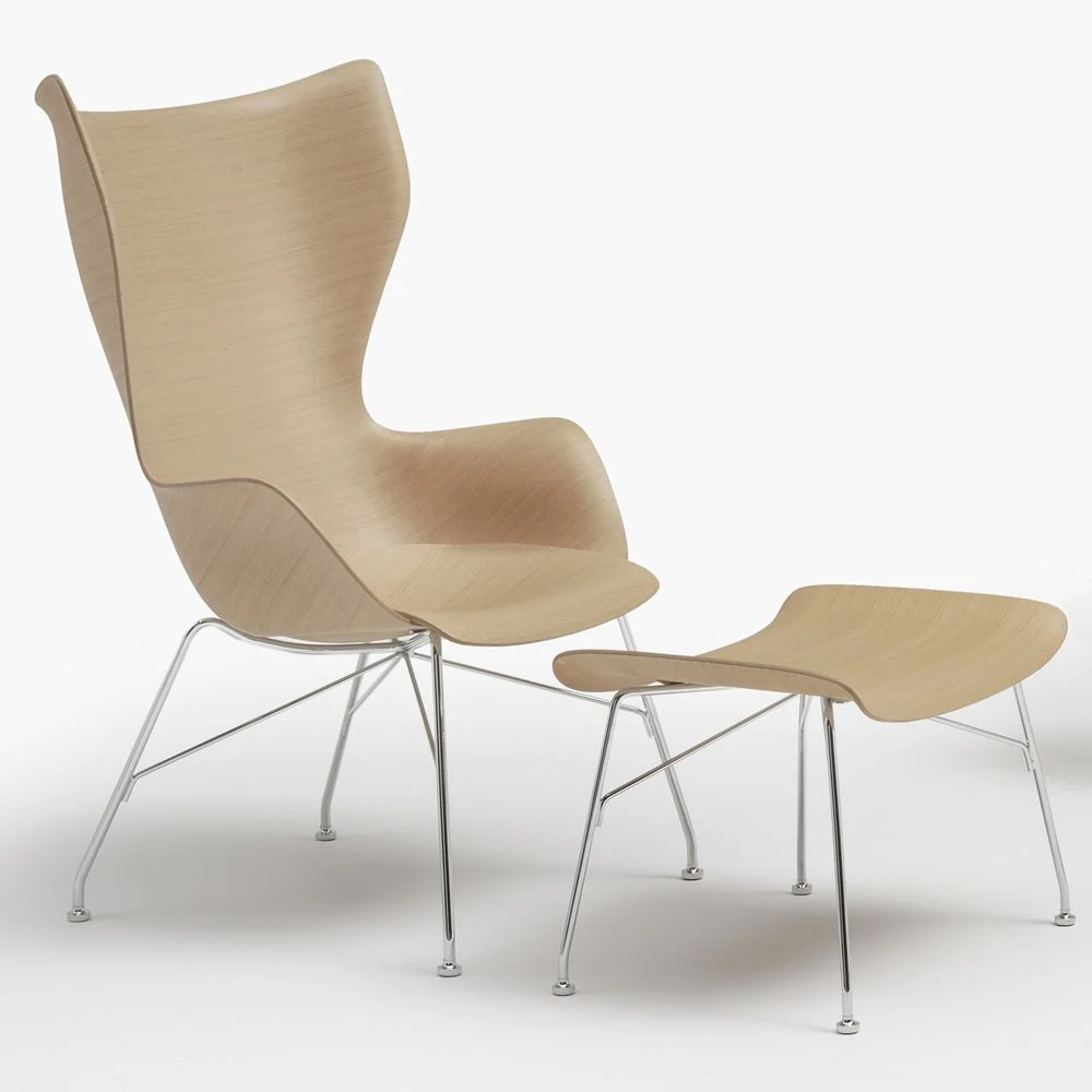 Кресло K/WOOD — Kartell, дерево, фото 3
