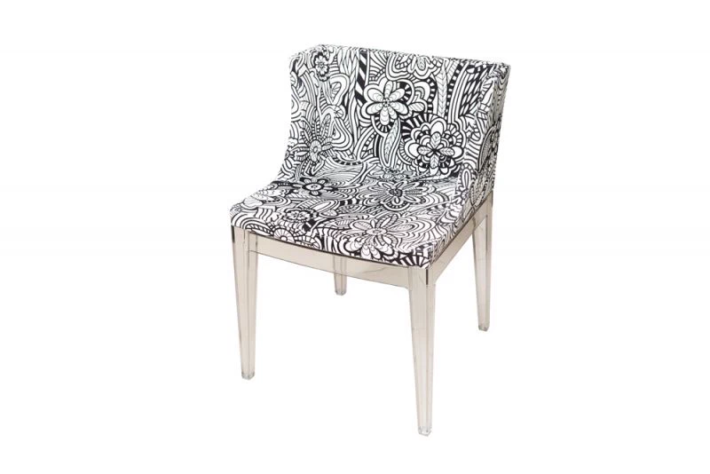 Стул MADEMOISELLE bianco/nero — Kartell, текстиль, фото 2