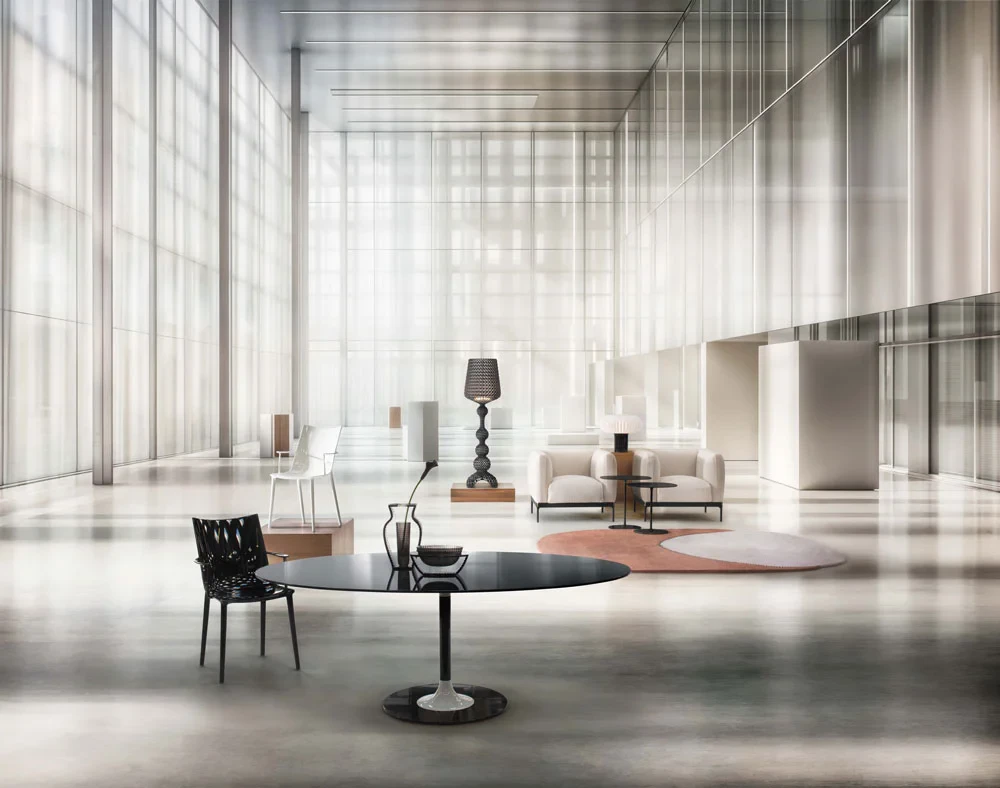 Стол Thierry xxl round — Kartell, стекло, фото 4