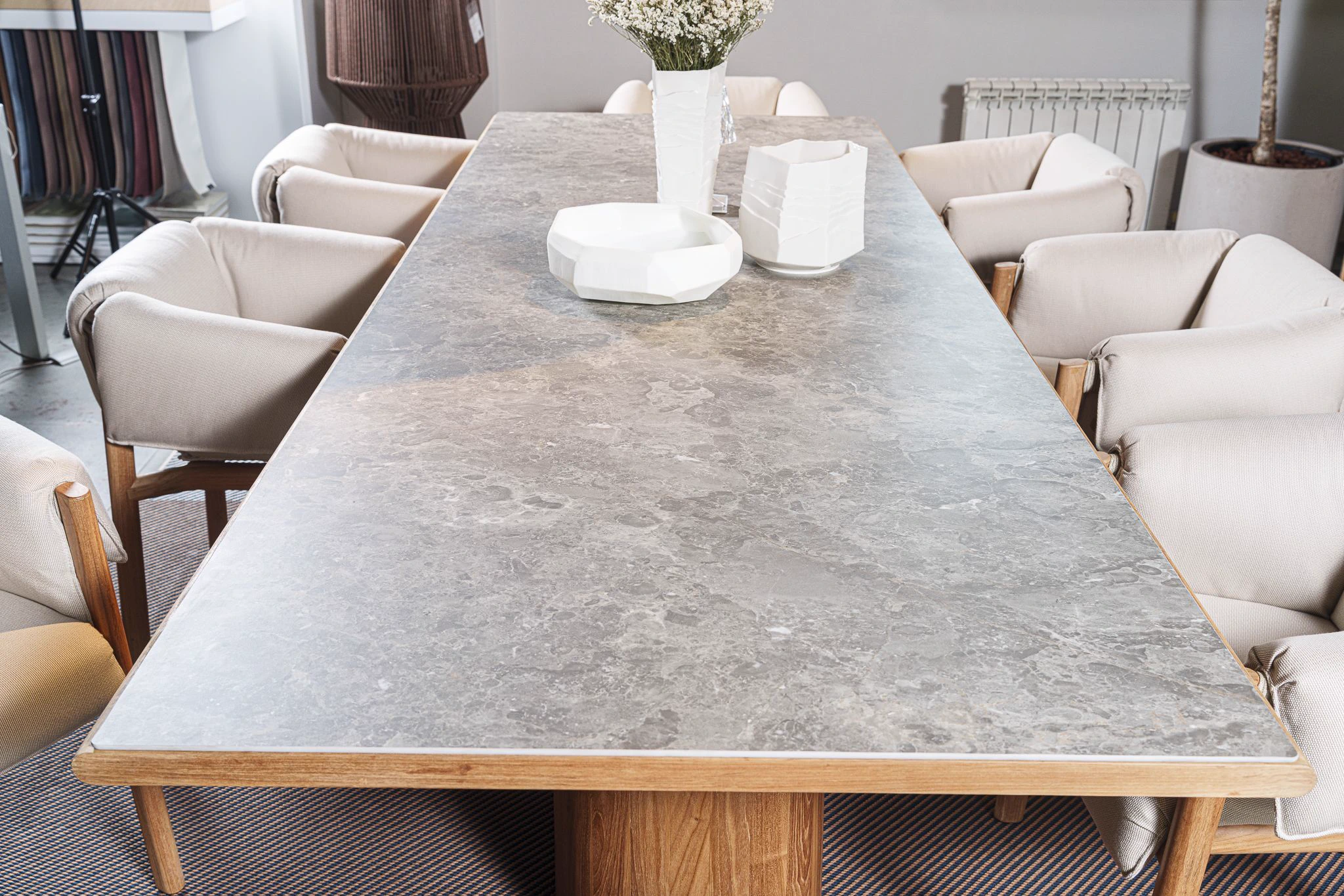 Стол Giro Dining table 220x108 — Kettal, керамика, фото 4