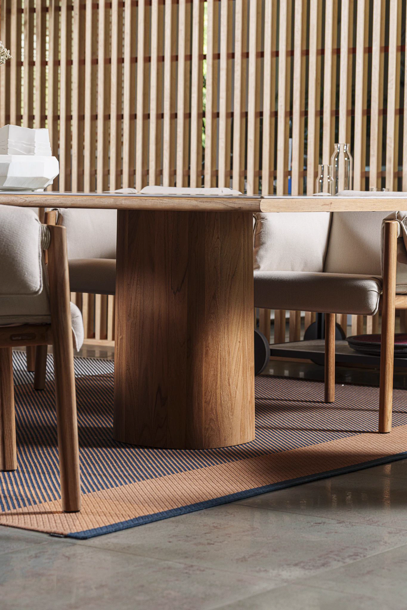 Стол Giro Dining table 220x108 — Kettal, керамика, фото 5