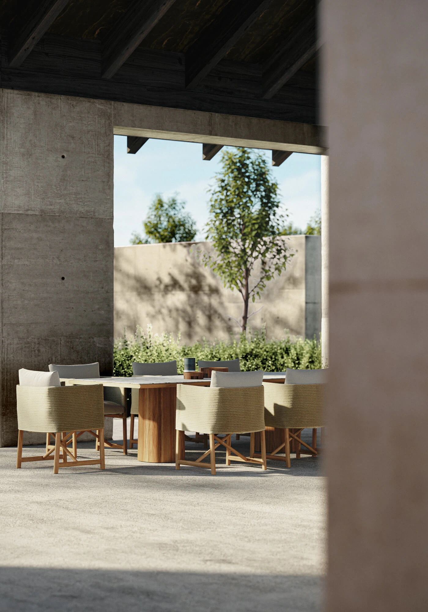 Стол Giro Dining table 290x108 — Kettal, керамика, фото 3