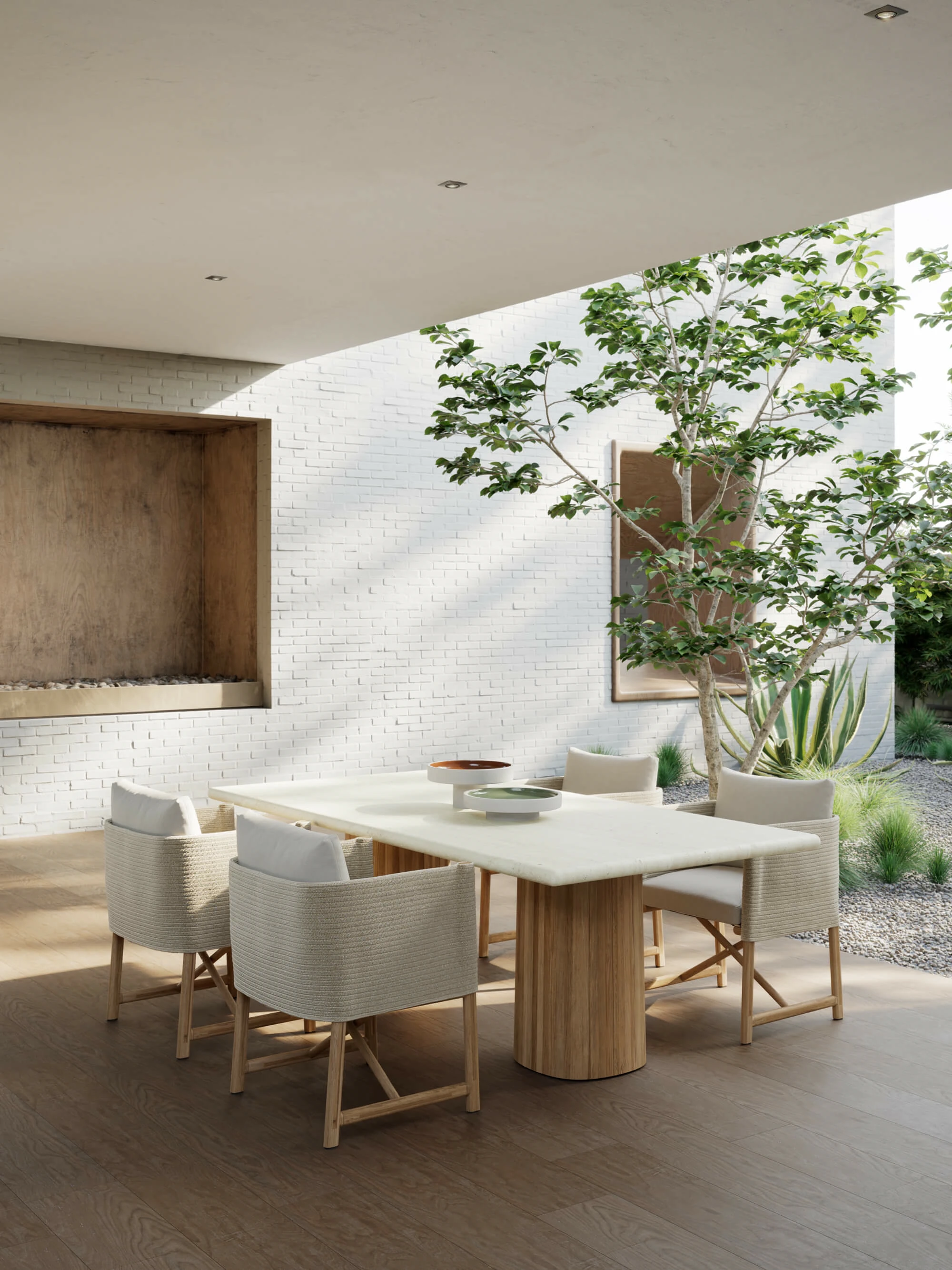 Стол Giro Dining table 290x108 — Kettal, керамика, фото 4
