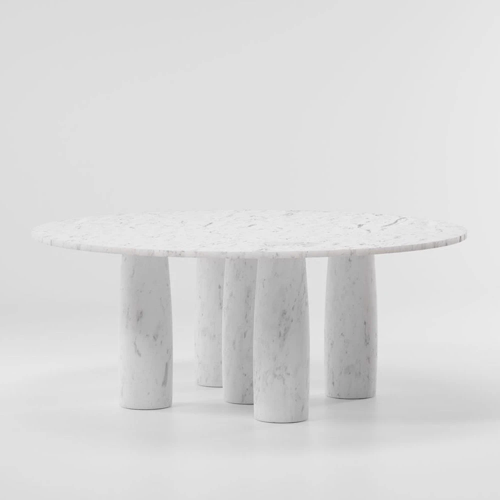 Стол Il Colonnato Marble dining table ø165 / 8 Guest — Kettal, мрамор