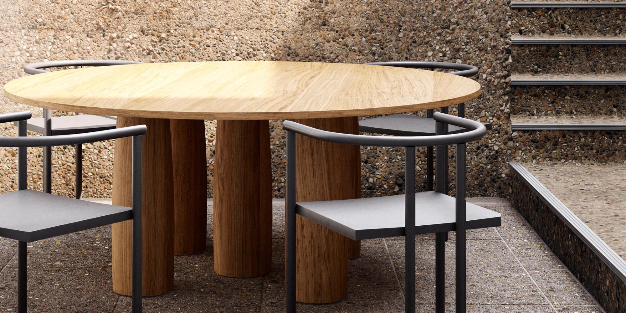 Современный дизайн Стол Il Colonnato Teak dining table 280 x 140 / 12 Guest — Kettal, фото 2