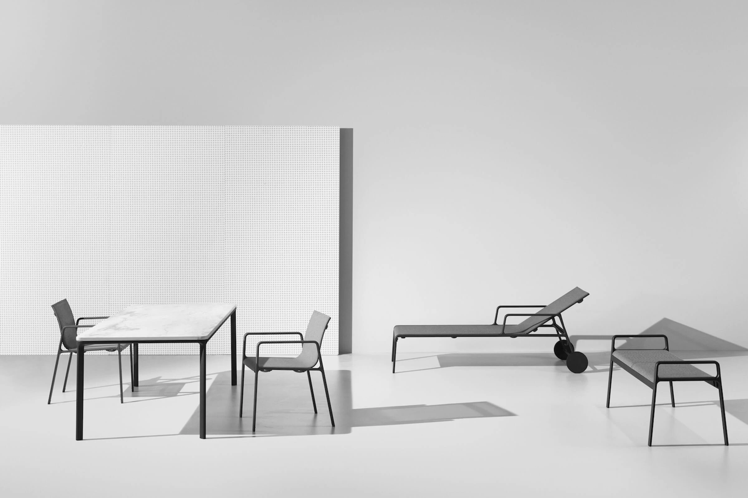 Современный дизайн Стол Park Life Dining Table 160 x 94 6 Guests — Kettal, мрамор, фото 2