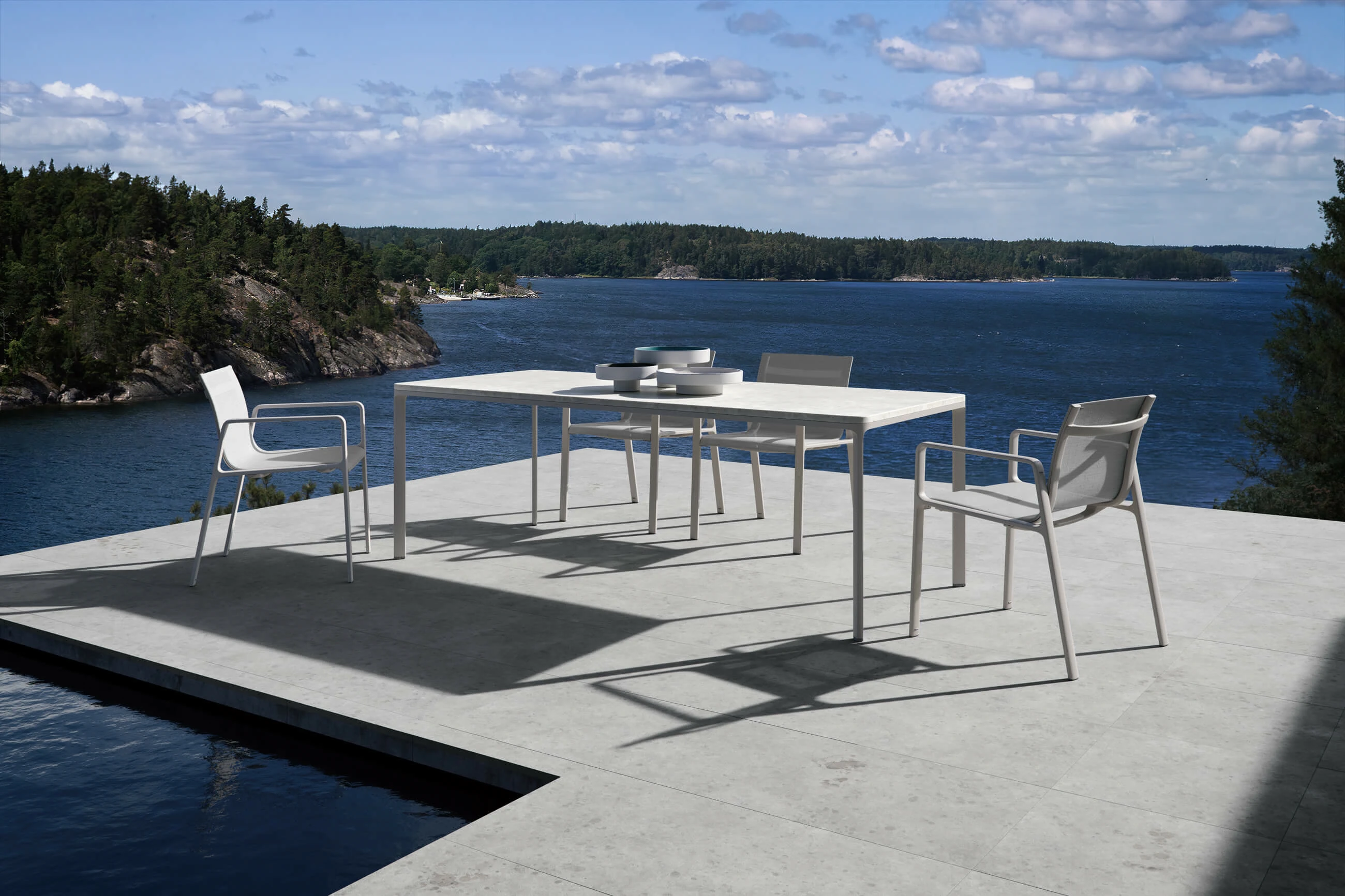 Стол Park Life Low Dining Table 160 x 94 6 Guests — Kettal, мрамор, фото 5