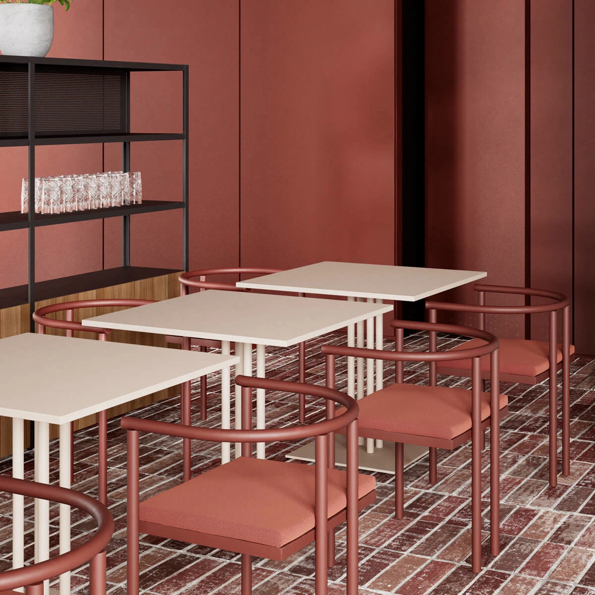 Стол Ringer Dining table Square base — Kettal, фото 2