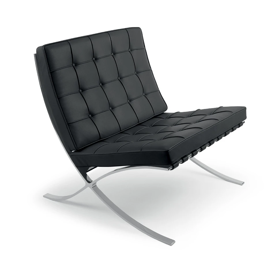Кресло Barcelona Chair — Knoll, кожа