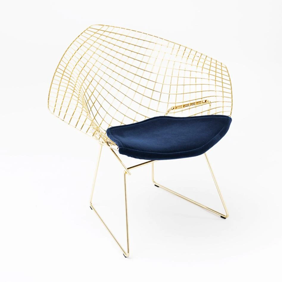 Кресло Bertoia Diamond Chair - Gold — Knoll, металл