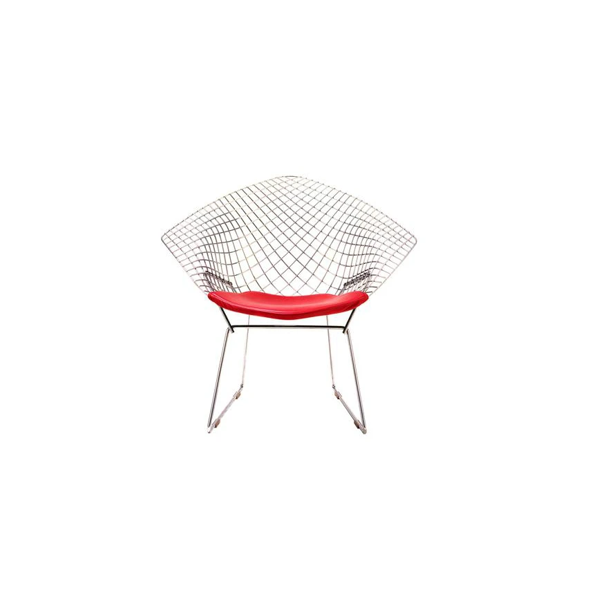 Каркас и наполнение: металл. Современный дизайн Кресло Bertoia Diamond Chair — Knoll, металл, фото 2