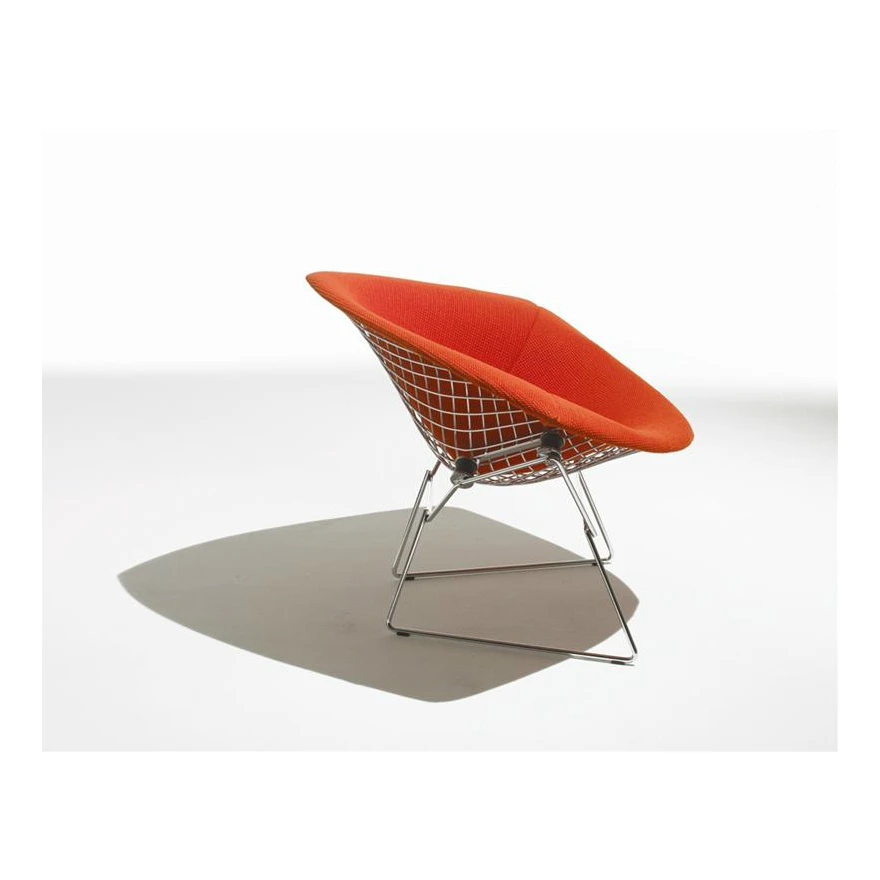 Каркас и наполнение: металл. Современный дизайн Кресло Bertoia Large Diamond Chair — Knoll, ткань, фото 5
