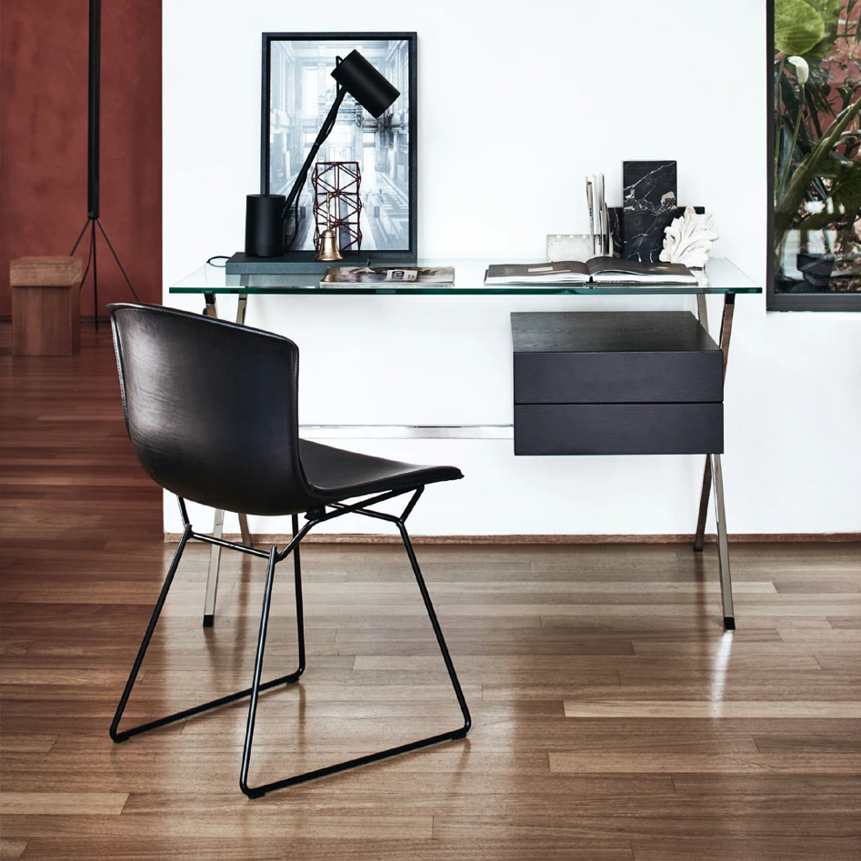 Стул Bertoia Side Chair in Cowhide — Knoll, кожа, фото 3