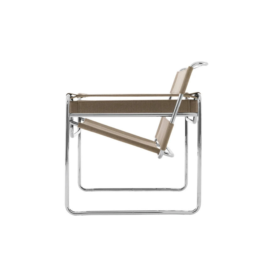 Каркас и наполнение: металл. Современный дизайн Кресло Chair Bauhaus 100th Anniversary – Limited Edition — Knoll, кожа, фото 3