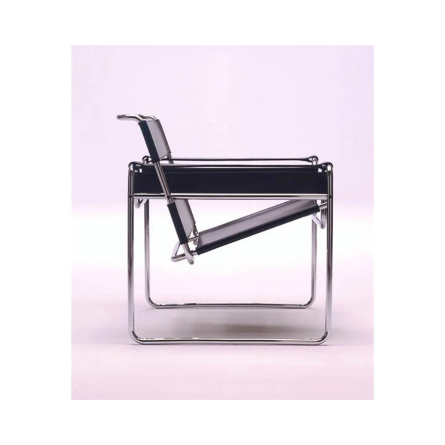Каркас и наполнение: металл. Современный дизайн Кресло Chair Bauhaus 100th Anniversary – Limited Edition — Knoll, кожа, фото 5