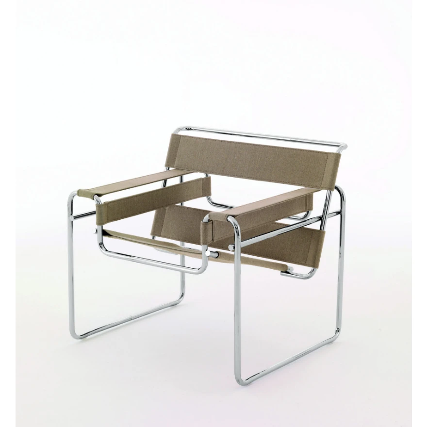 Каркас и наполнение: металл. Современный дизайн Кресло Chair Bauhaus 100th Anniversary – Limited Edition — Knoll, кожа, фото 6